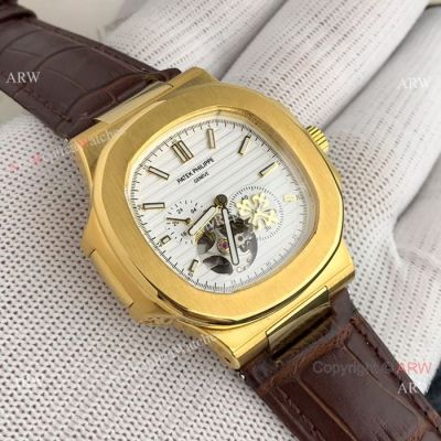 Patek Philippe Nautilus Tourbillon Gold Case Watches - AAA Replica